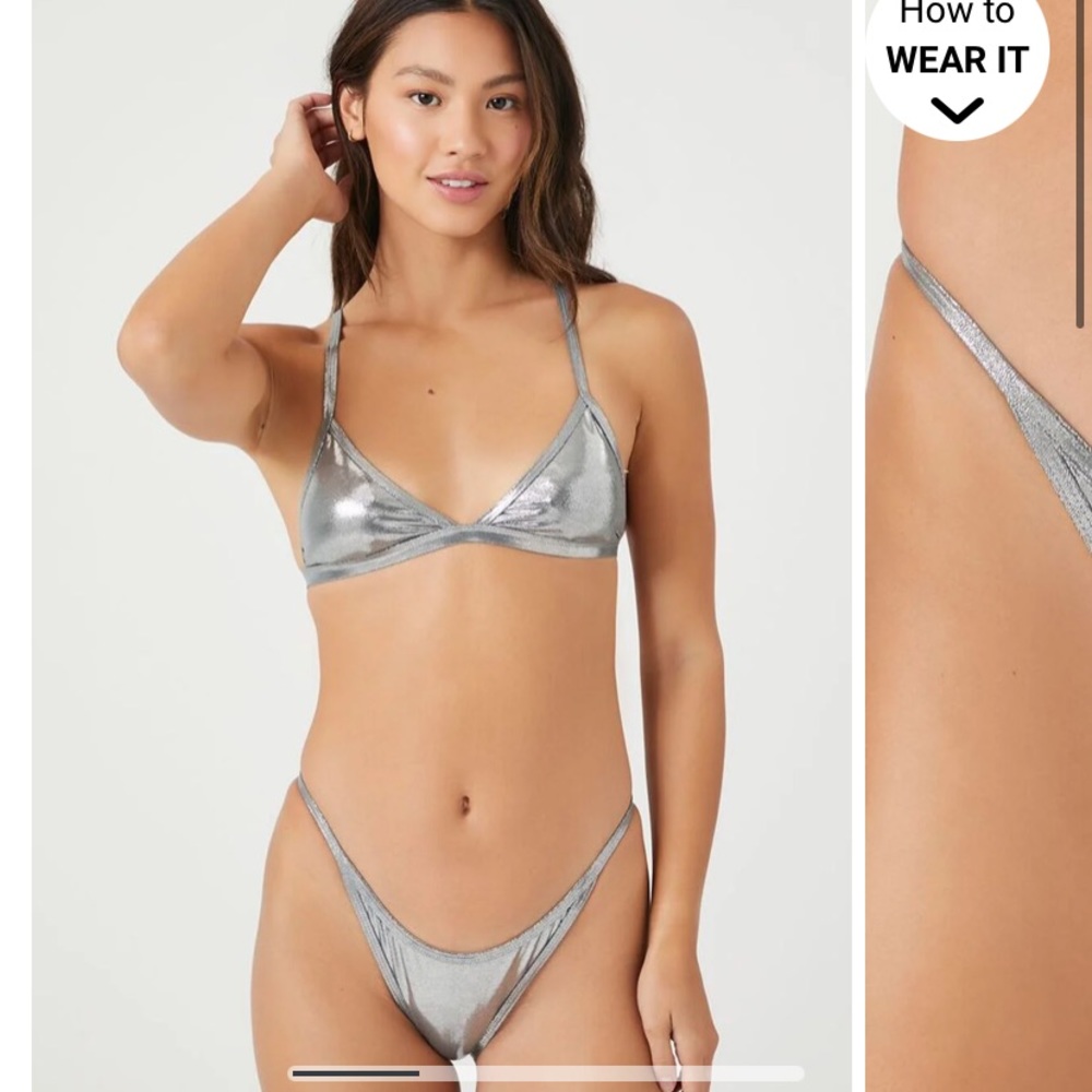 Forever 21 metallic bikini